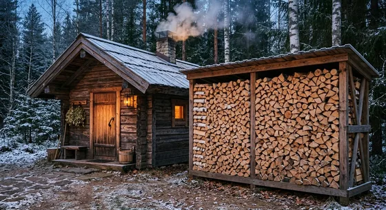 Укладка дров в Смоленске, улица Дубовая, 11